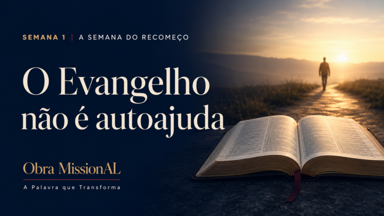 O Evangelho não é uma tentativa de melhorar você. É Cristo transformando sua vida por dentro.
